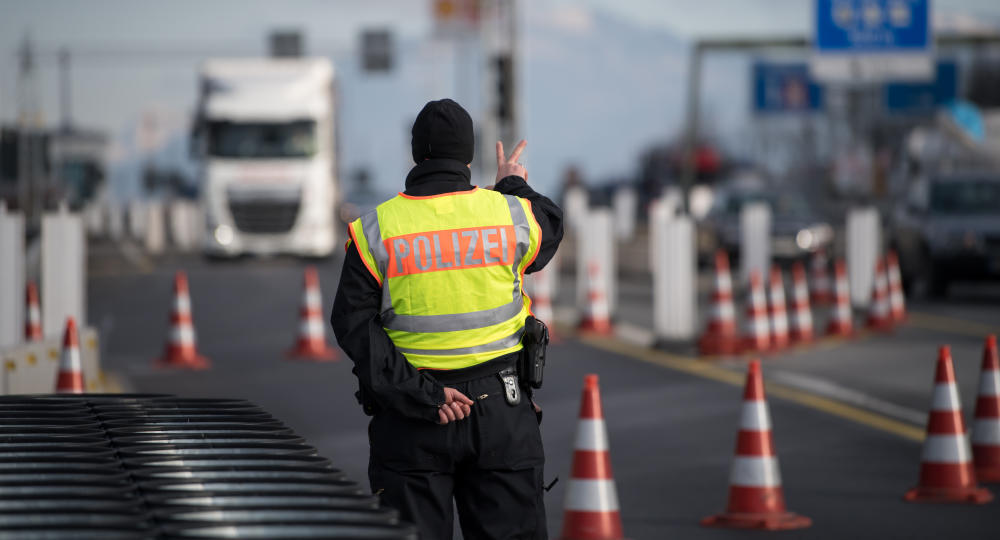 Deutsche Polizei verstärkt Grenzkontrollen