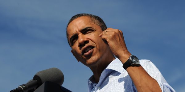 Barack Obama und sein Teleprompter