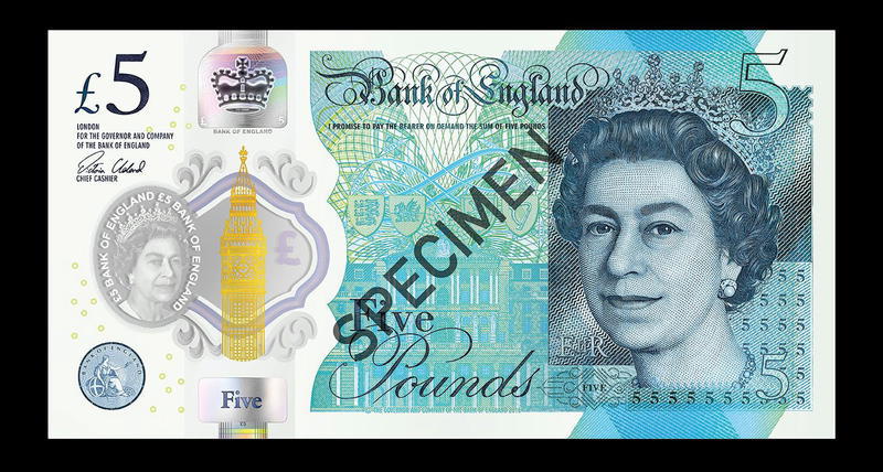 Tierische Fette in neuen britischen Banknoten