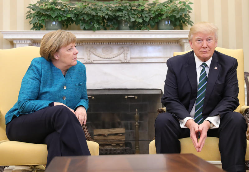 Merkel spricht mit Trump über Handel und Werte