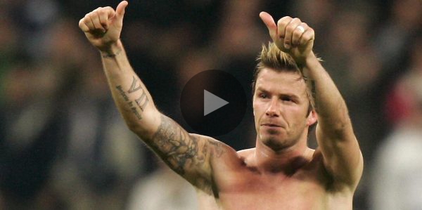 David Beckham halbnackt im Unterhosen-Spot