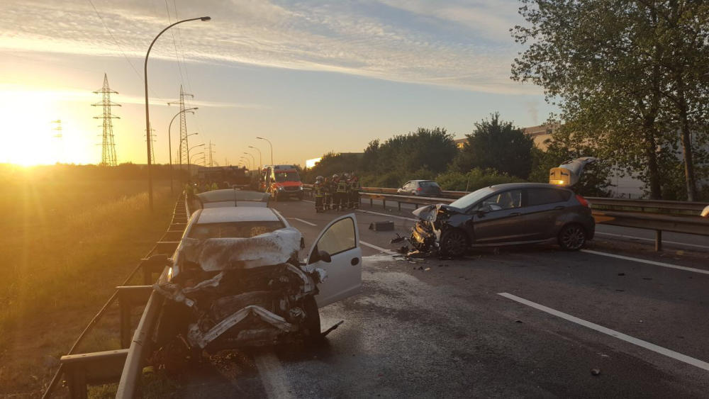 Schwerer Unfall auf der Autobahn kurz vor Esch