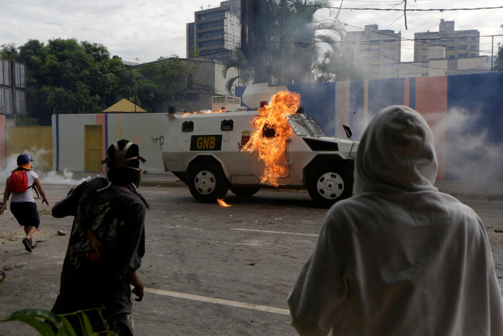 Zusammenstöße in Caracas