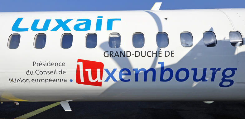 Luxair mit Sonderlogo