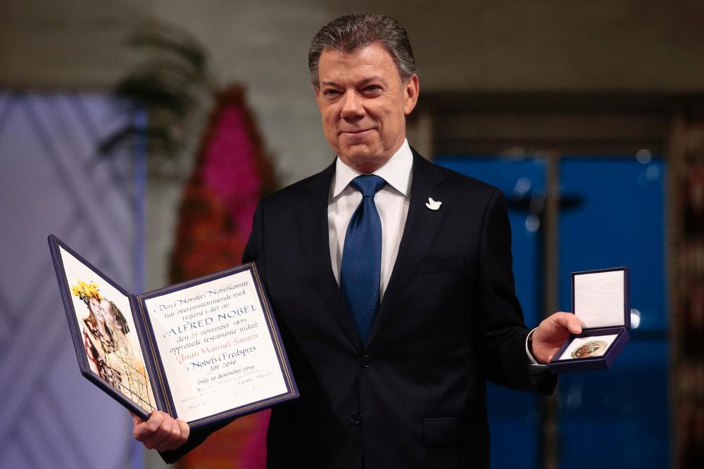 Emotionale Nobelpreisfeier für Santos