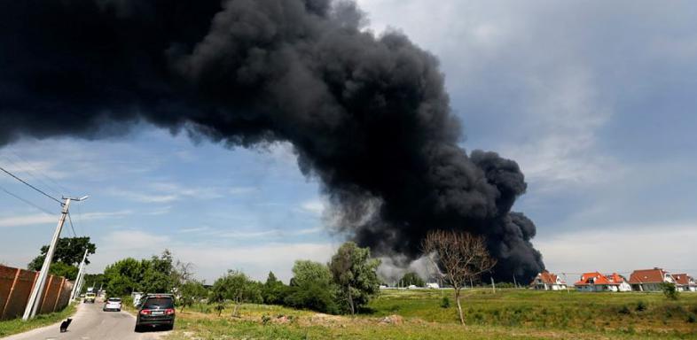 Treibstofflager explodiert bei Kiew