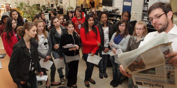 Escher Schüler besuchen das Tageblatt