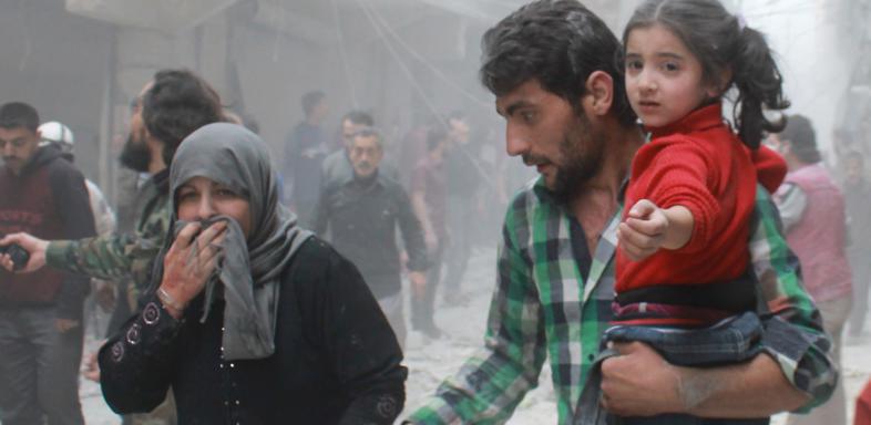 Fassbomben gegen Zivilisten in Syrien