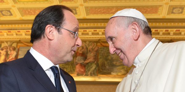 Hollande trifft Papst im Vatikan
