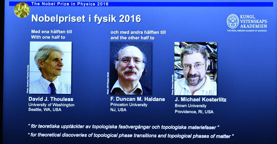 Nobelpreis für drei britische Physiker