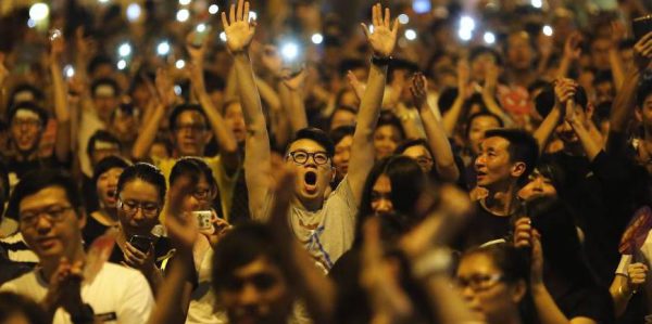 Regierungssitz in Hongkong blockiert