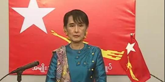 Suu Kyis erster Auftritt im Staatsfernsehen