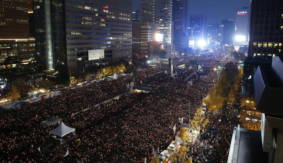 Neue Massenproteste in Südkorea