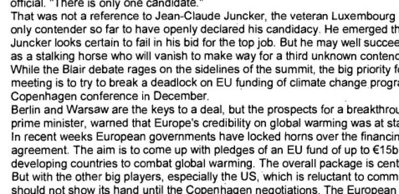 „Stalking horse“ Jean-Claude Juncker