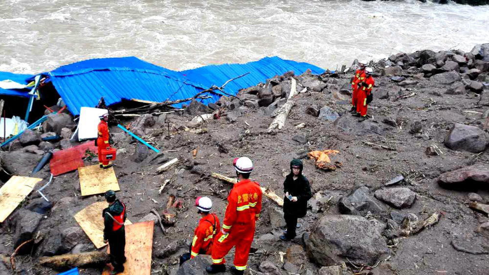 Nach Erdrutsch in China werden 41 Menschen vermisst