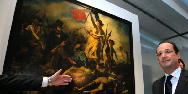Delacroix-Gemälde beschmiert
