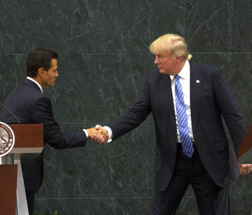 Zu Besuch beim bösen Nachbarn: Donald Trump in Mexiko