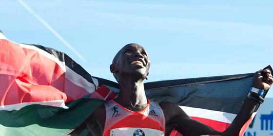 Kenianer Kipsang rennt Weltrekord