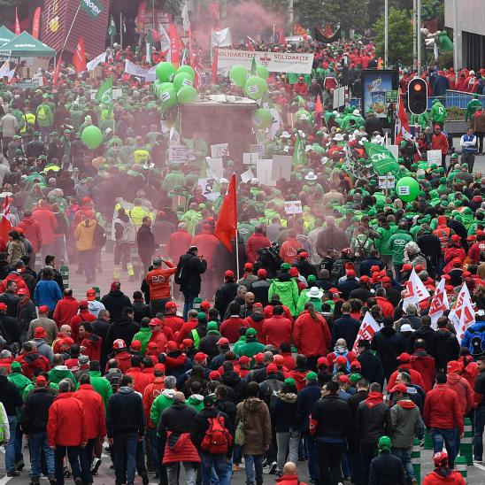 50.000 Belgier gehen auf die Straßen