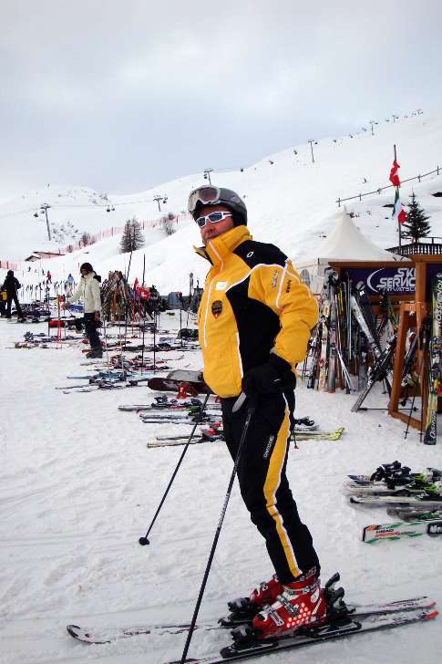 Arnaud Kieffer, ein Luxemburger Skilehrer in St. Moritz