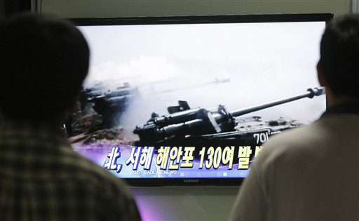 Nordkorea feuert Artillerie-Geschosse Richtung Süden ab