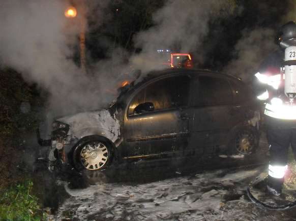 Auto ausgebrannt