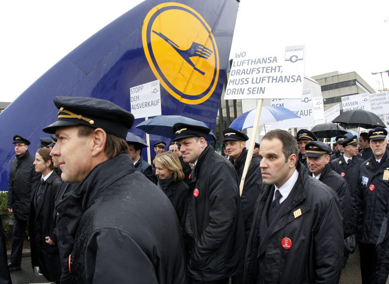Pilotenstreik legt Lufthansa lahm